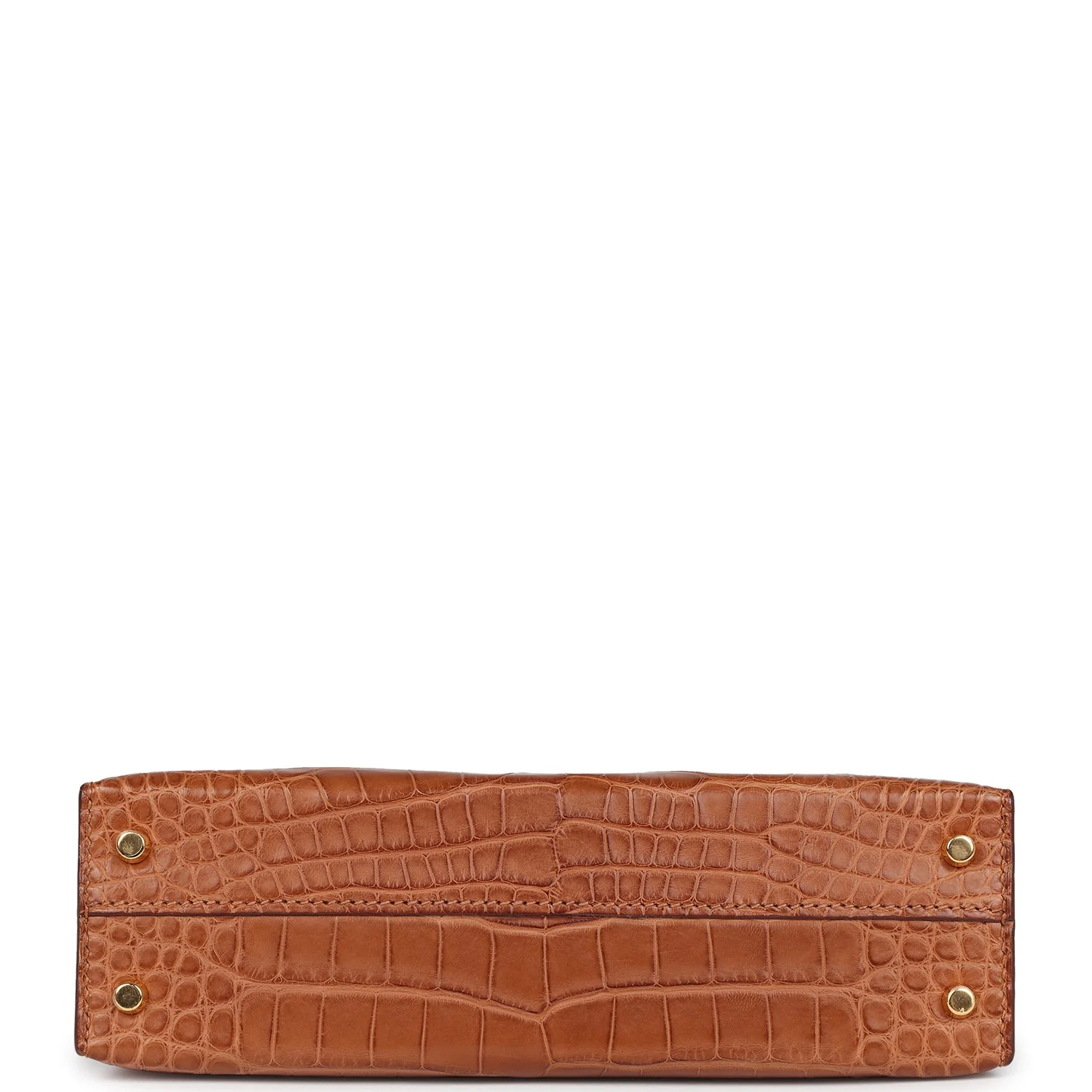 Replicate Hermes Kelly Sellier 20 Gold Matte Alligator Gold Hardware(1:1 replica)