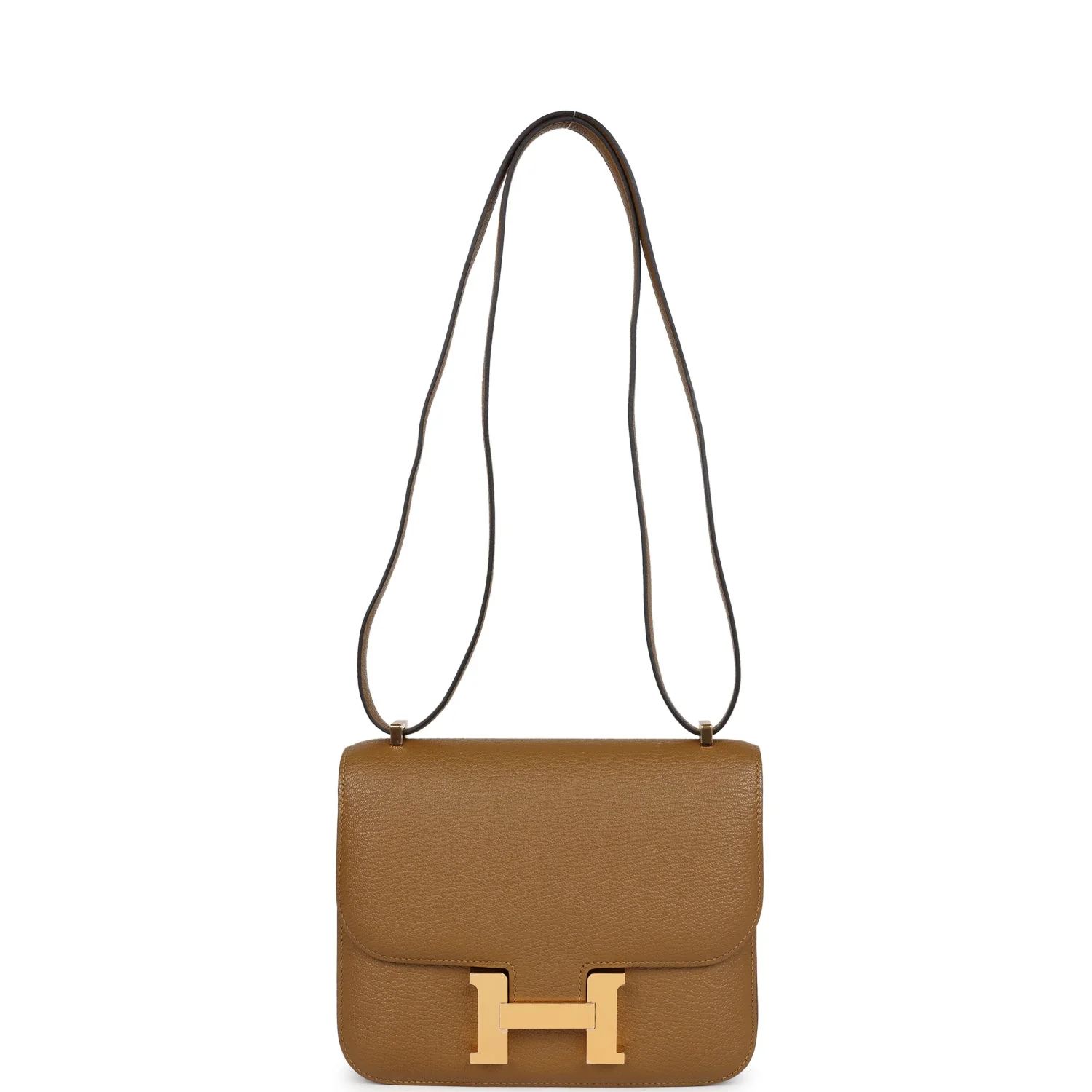 Replicate Hermes Constance 18 Kraft Chevre Gold Hardware(1:1 replica)