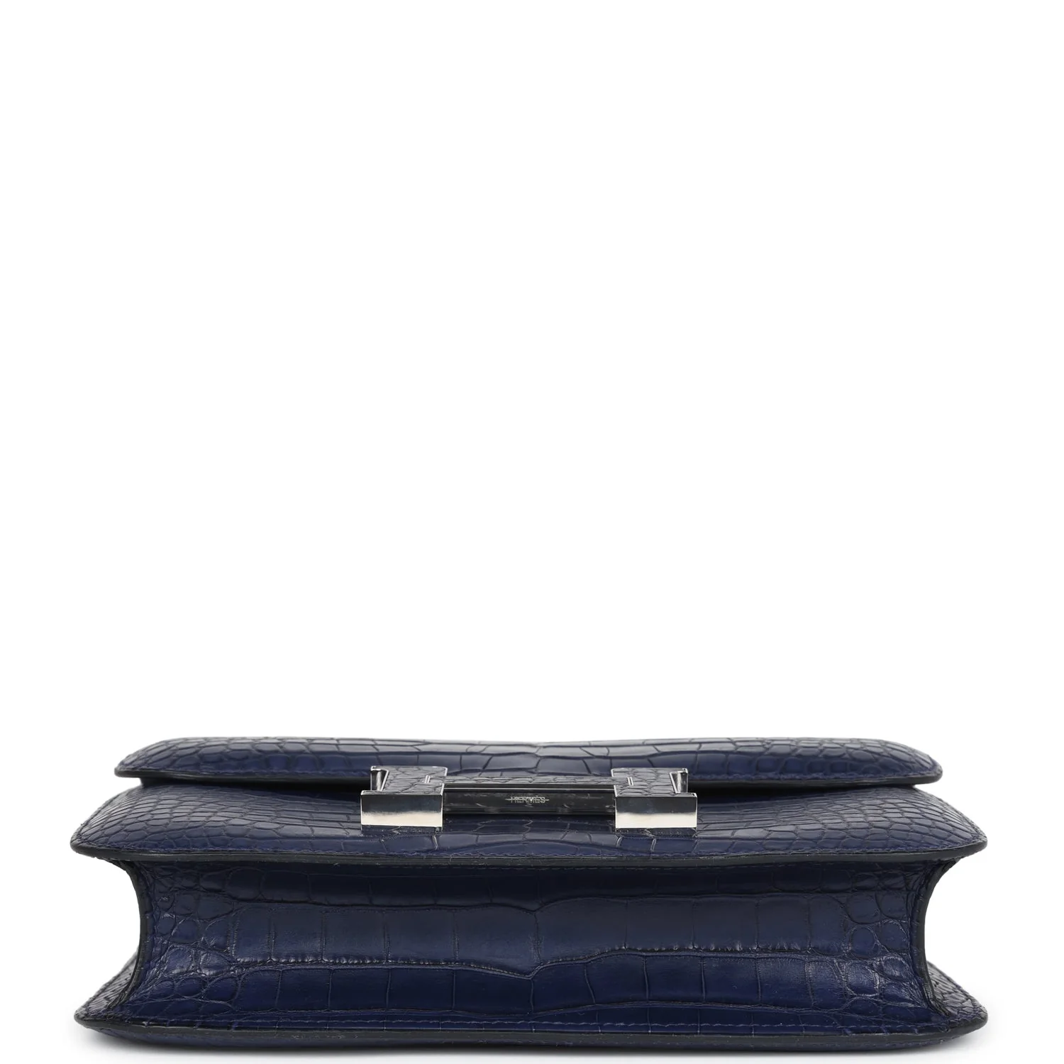 Replicate Hermes Constance 1-24 Bleu Saphir Matte Alligator Marquette Palladium Hardware(1:1 replica)