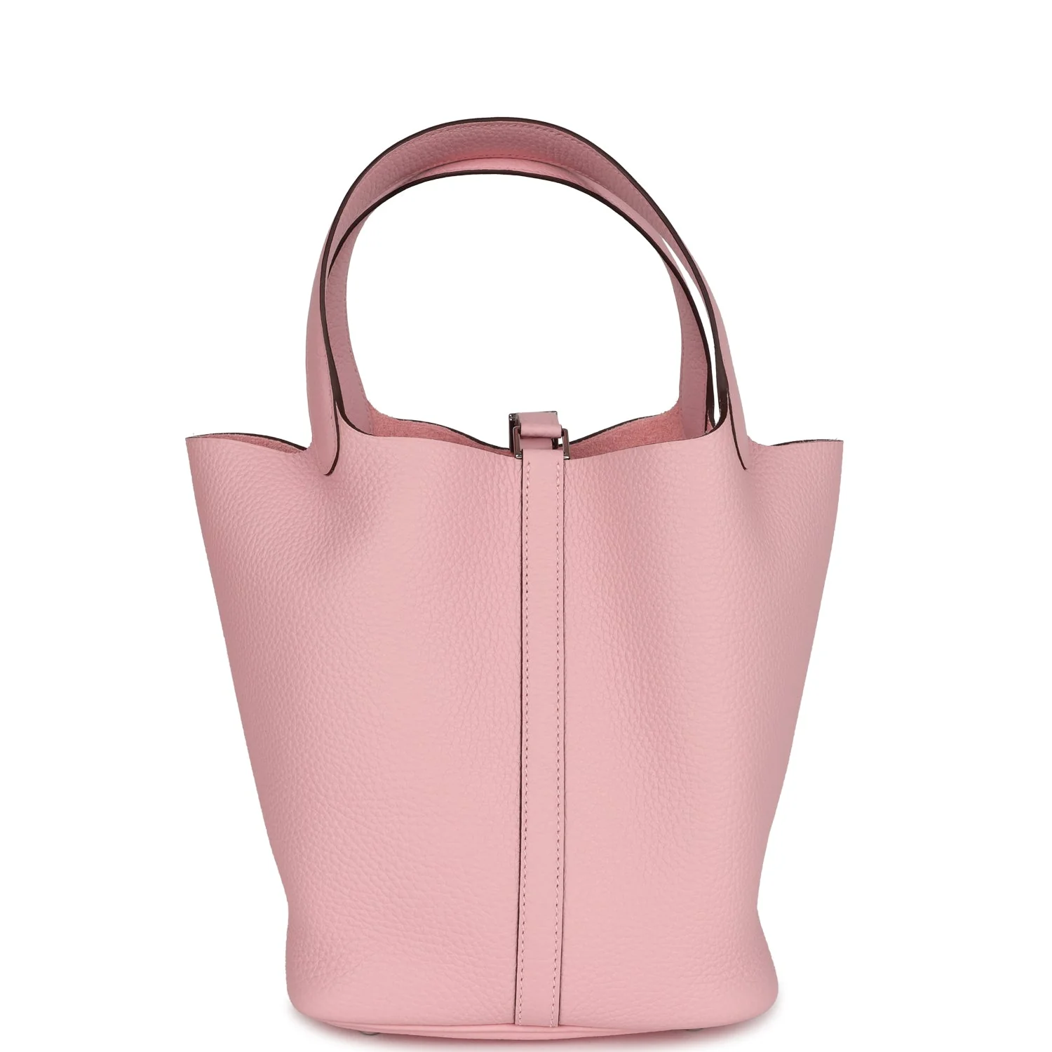 Replicate Hermes Picotin Lock 22 Rose Azalee Clemence Palladium Hardware(1:1 replica)