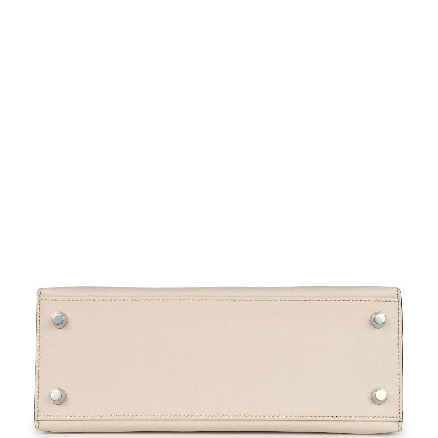 Replicate Hermes Special Order (HSS) Kelly Sellier 25 Craie and Trench Epsom Brushed Palladium Hardware(1:1 replica)