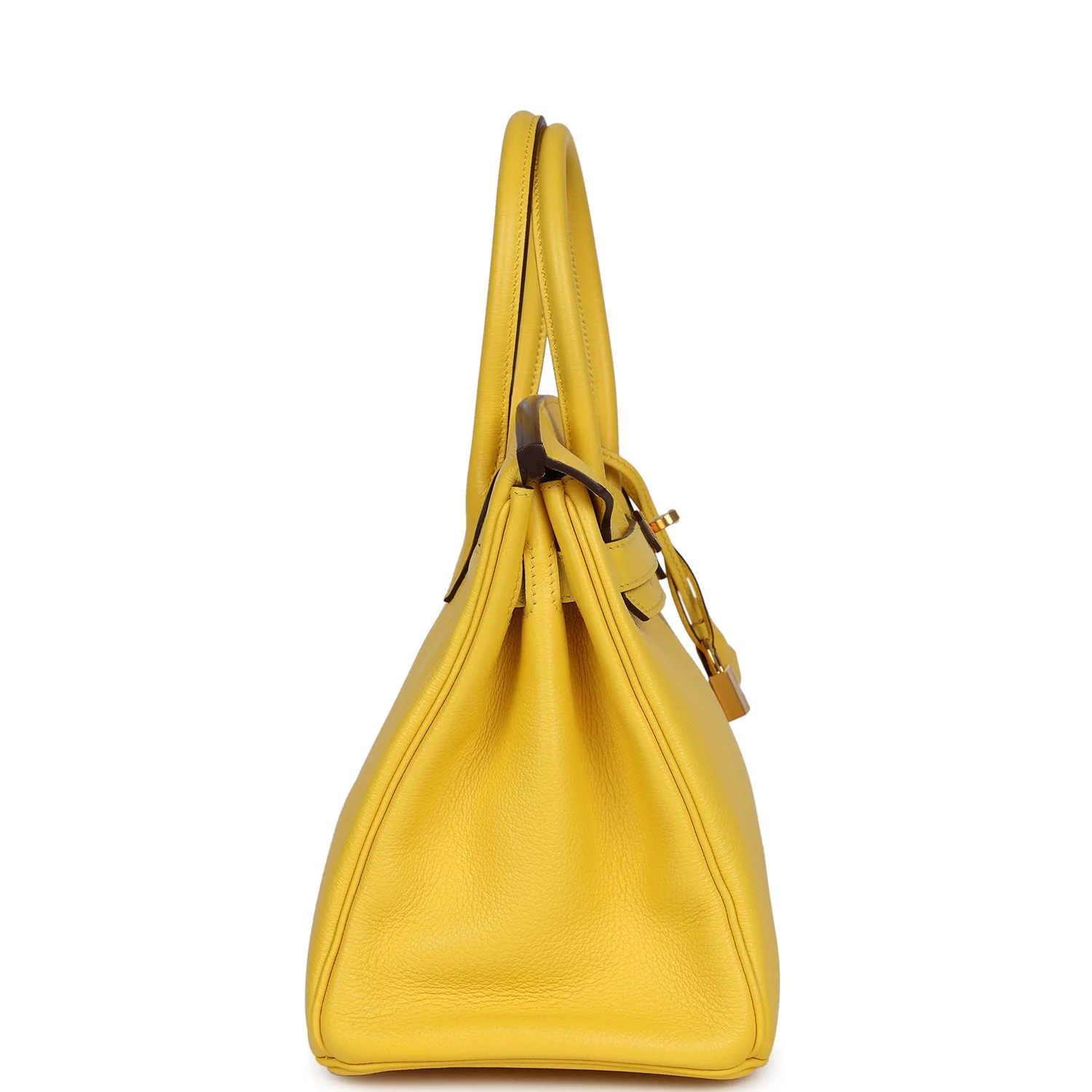 Replicate Hermes Birkin 30 Jaune de Naples Novillo Gold Hardware(1:1 replica)
