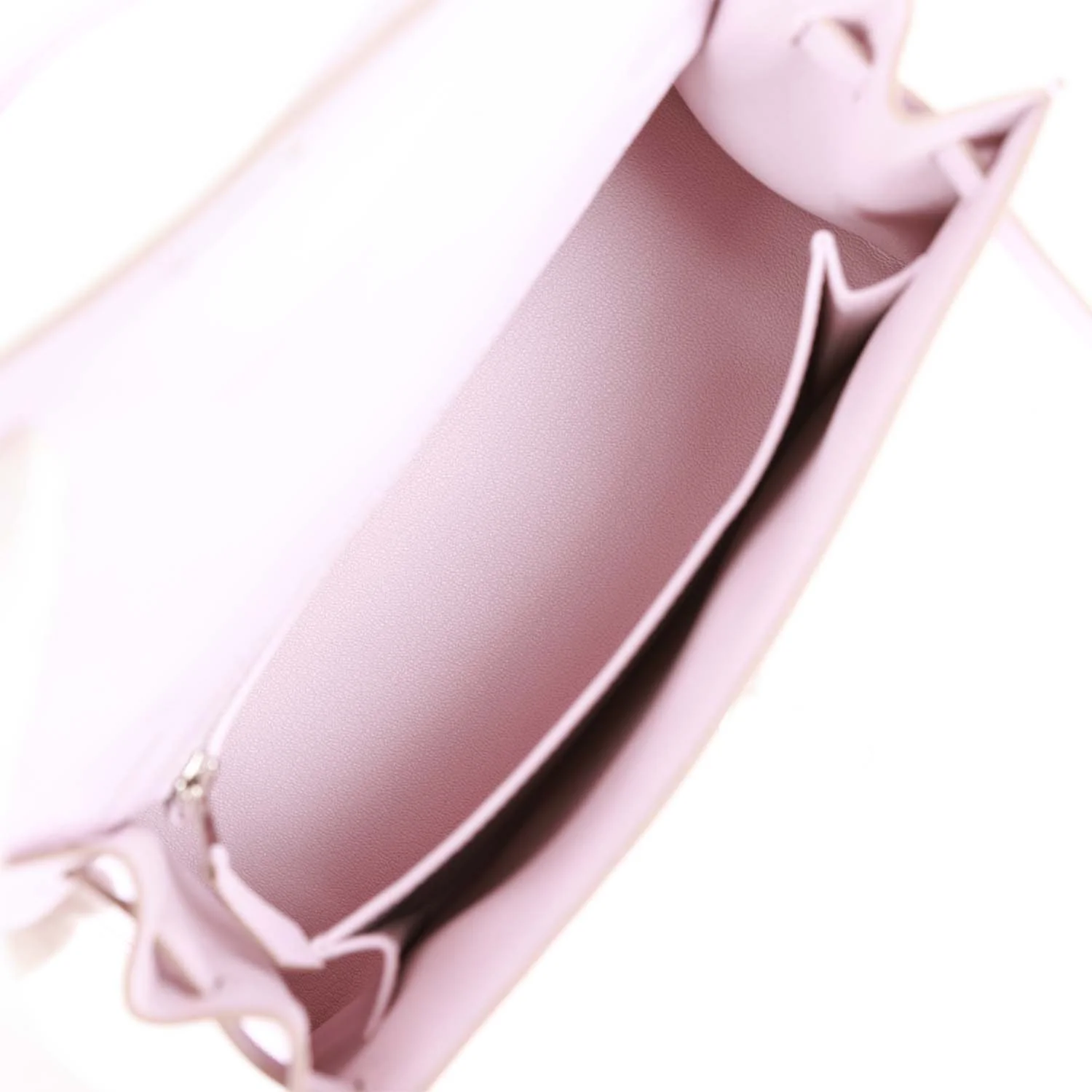 Replicate Hermes Kelly Sellier 25 Mauve Pale Epsom Palladium Hardware(1:1 replica)