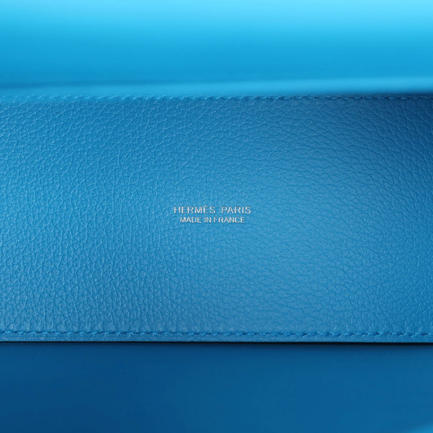 Replicate Hermes Kelly Danse Bleu Zanzibar Evercolor Palladium Hardware(1:1 replica)