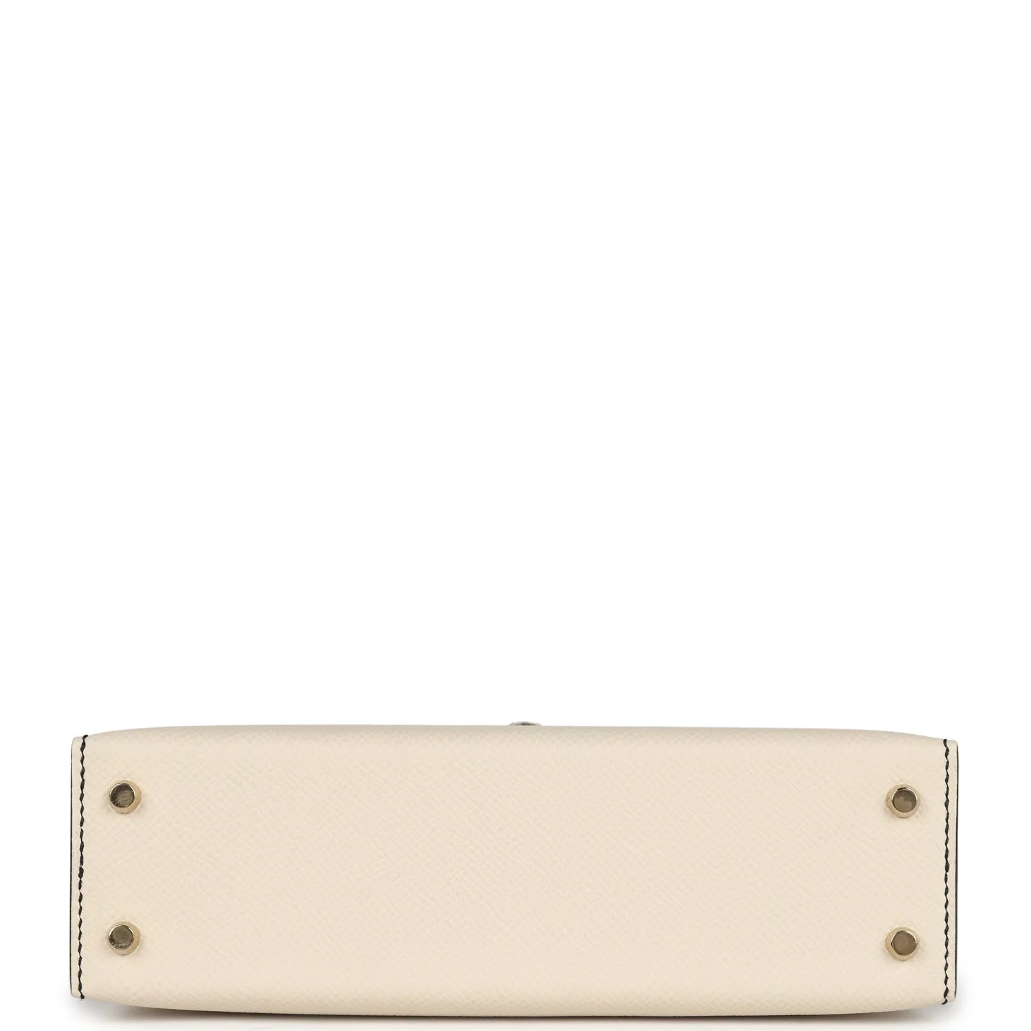 Replicate Hermes Special Order (HSS) Kelly Sellier 20 Craie and Black Epsom Permabrass Hardware(1:1 replica)