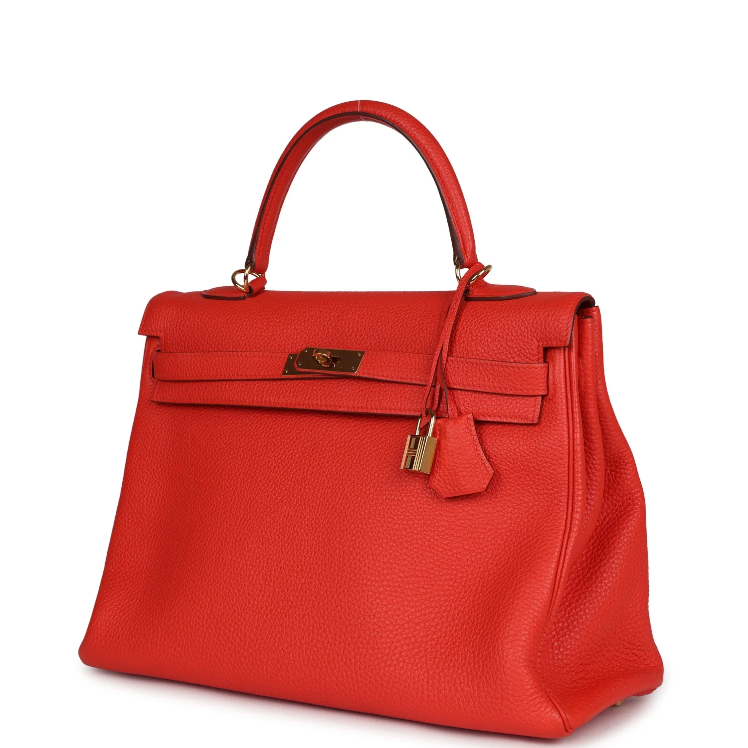 Replicate Hermes Kelly Retourne 35 Capucine Togo Gold Hardware(1:1 replica)