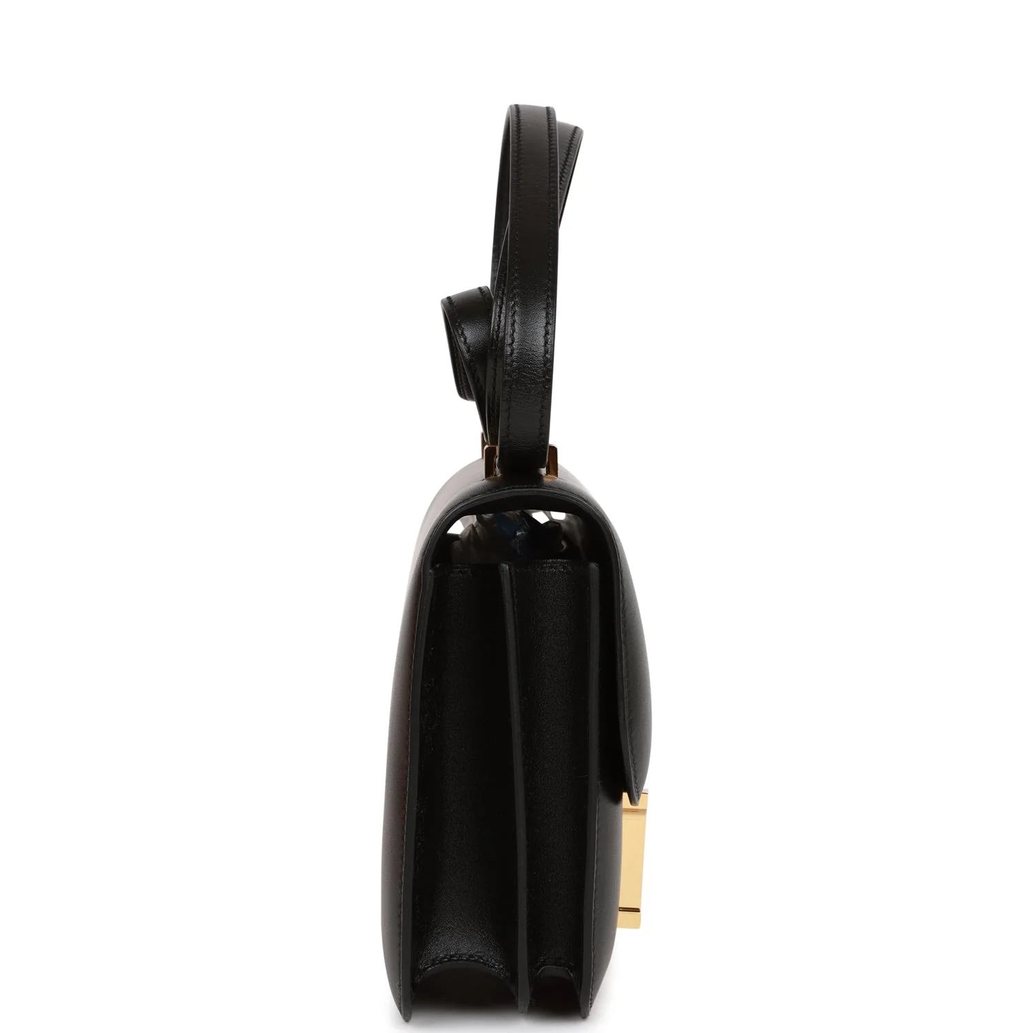Replicate Hermes Constance 18 Black Tadelakt and Ombre Lizard Gold Hardware(1:1 replica)