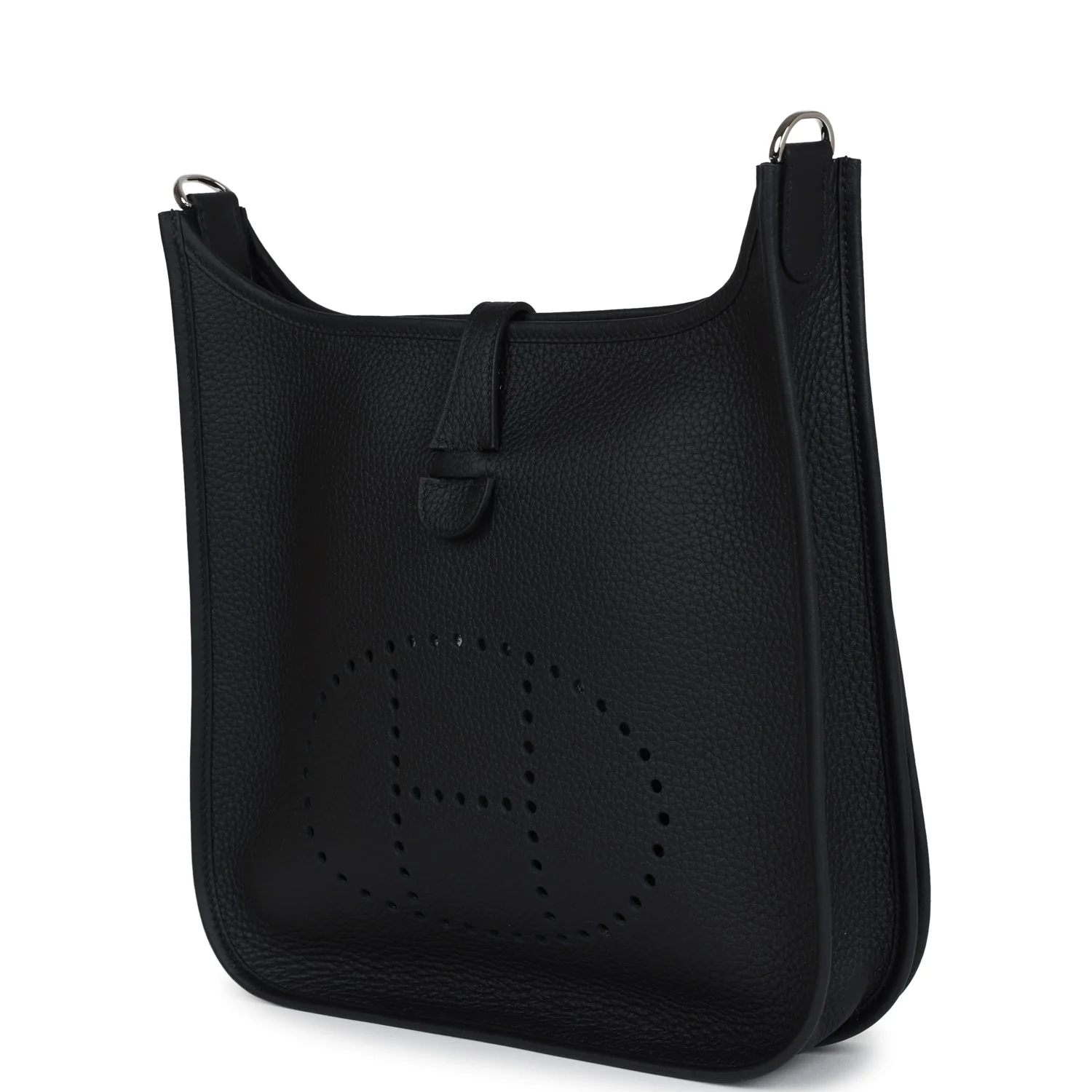 Replicate Hermes Evelyne III PM Black Clemence Palladium Hardware(1:1 replica)