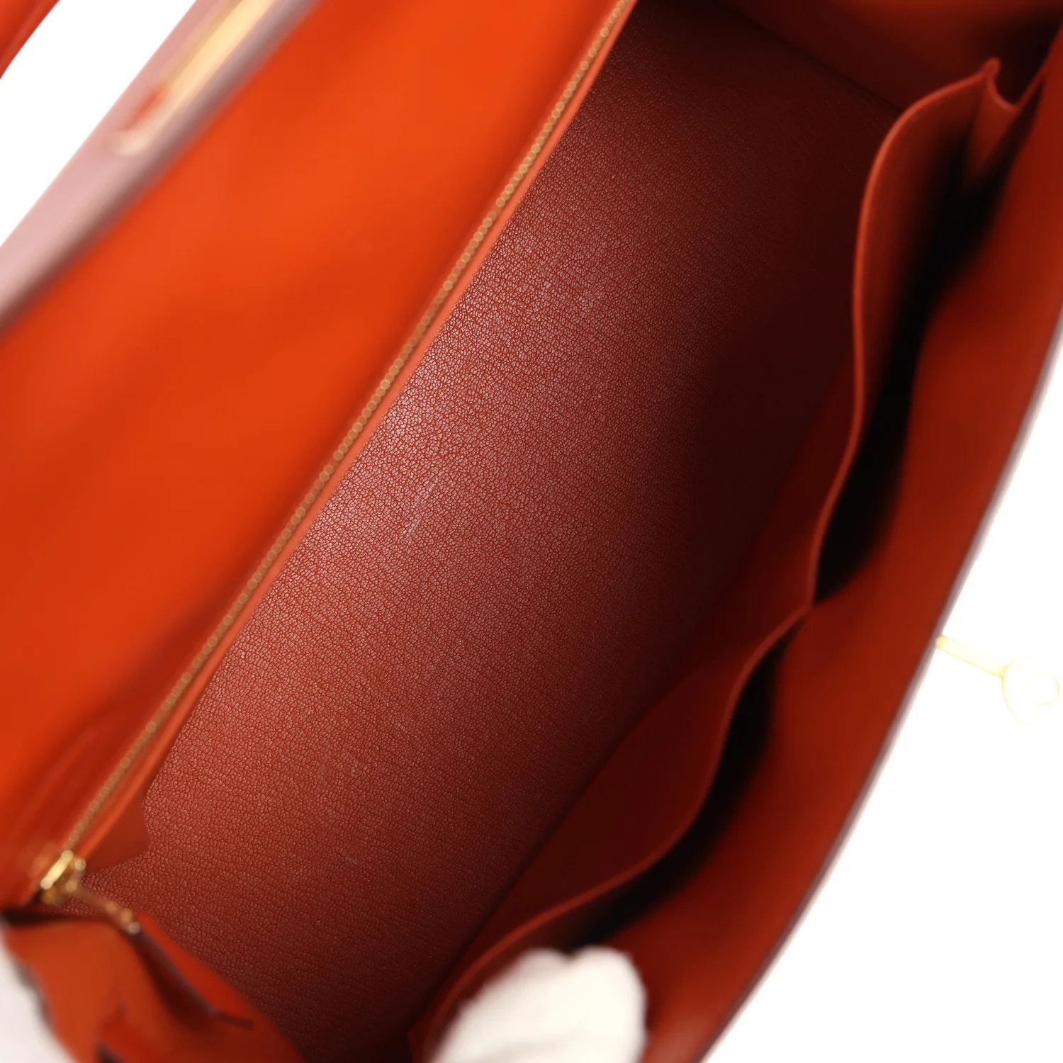 Replicate Hermes Kelly Sellier 32 Terre Battue Tadelakt Gold Hardware(1:1 replica)