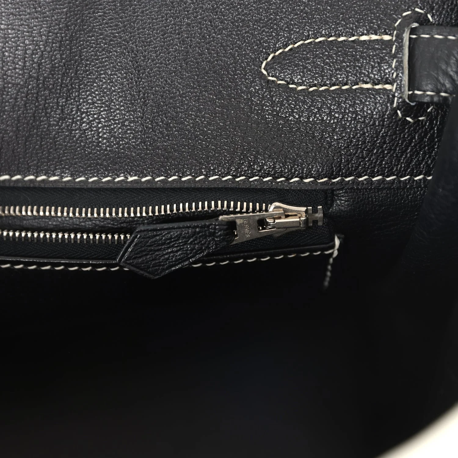Replicate Hermes Special Order (HSS) Birkin 30 White and Black Clemence Palladium Hardware(1:1 replica)