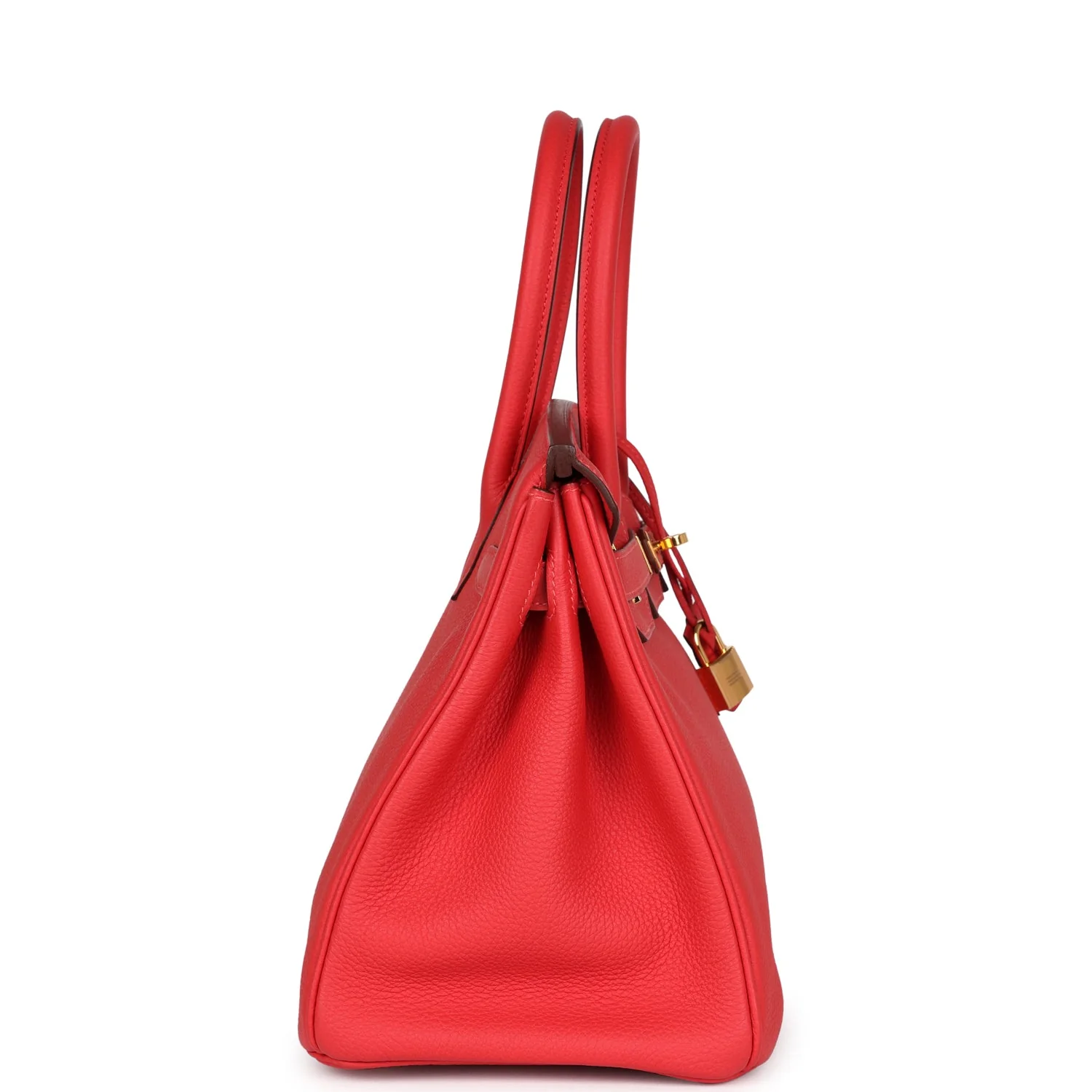 Replicate Hermes Birkin 30 Rouge Pivoine Togo Gold Hardware(1:1 replica)