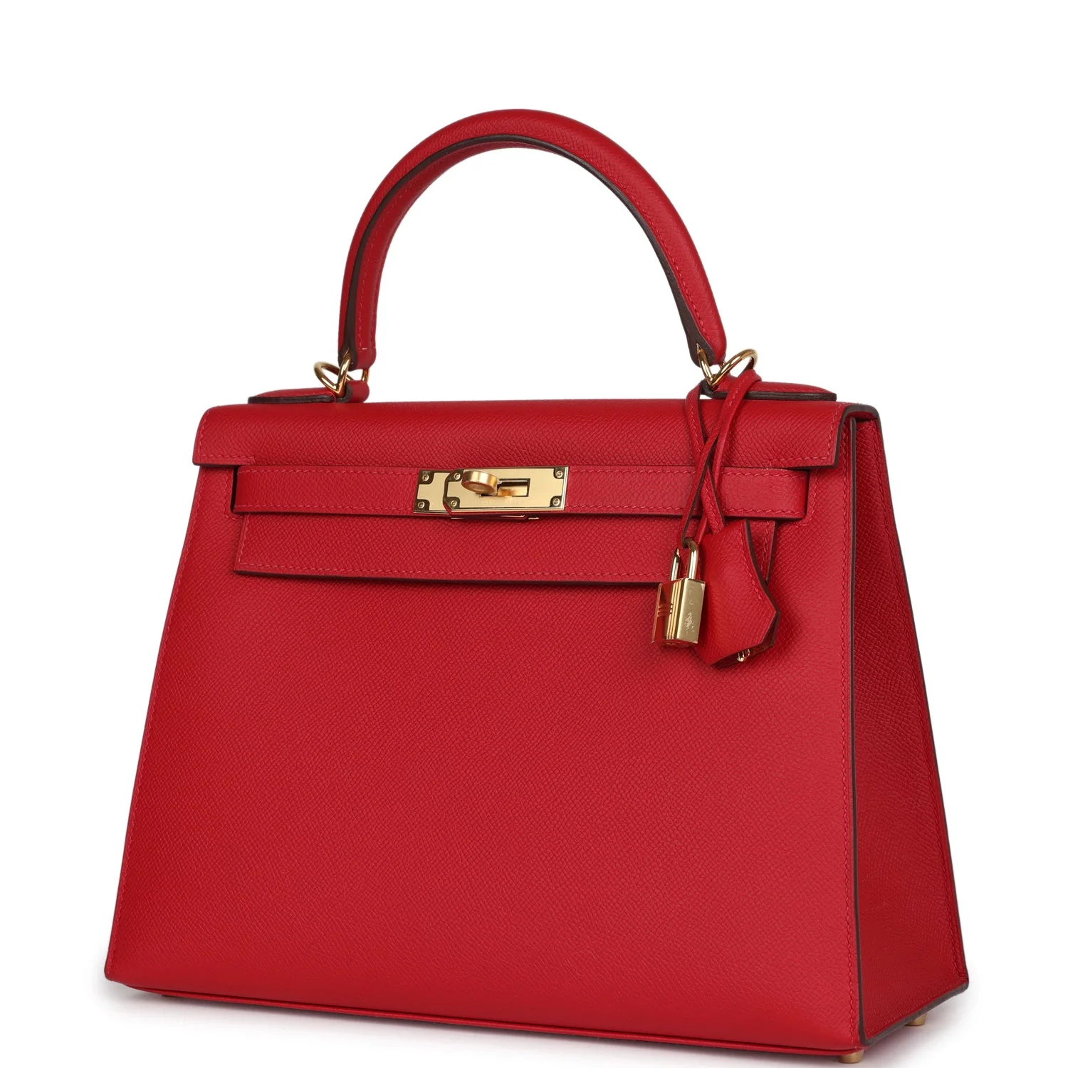Replicate Hermes Kelly Sellier 28 Rouge Casaque Epsom Gold Hardware(1:1 replica)