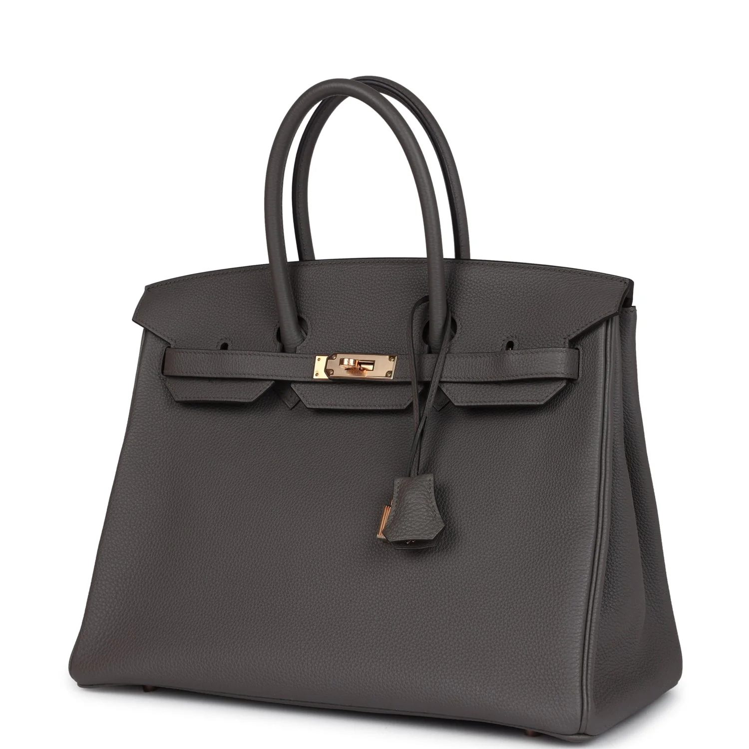 Replicate Hermes Birkin 35 Etain Togo Rose Gold Hardware(1:1 replica)