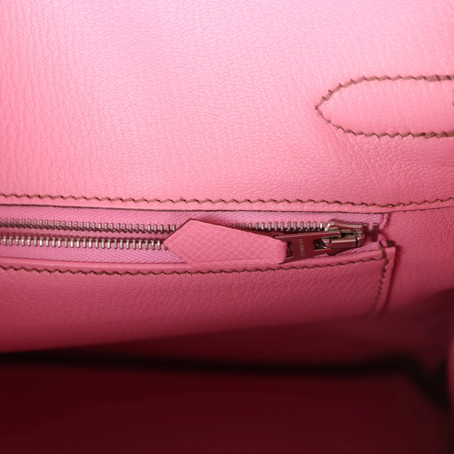 Replicate Hermes Birkin 30 Bubblegum Epsom Palladium Hardware(1:1 replica)