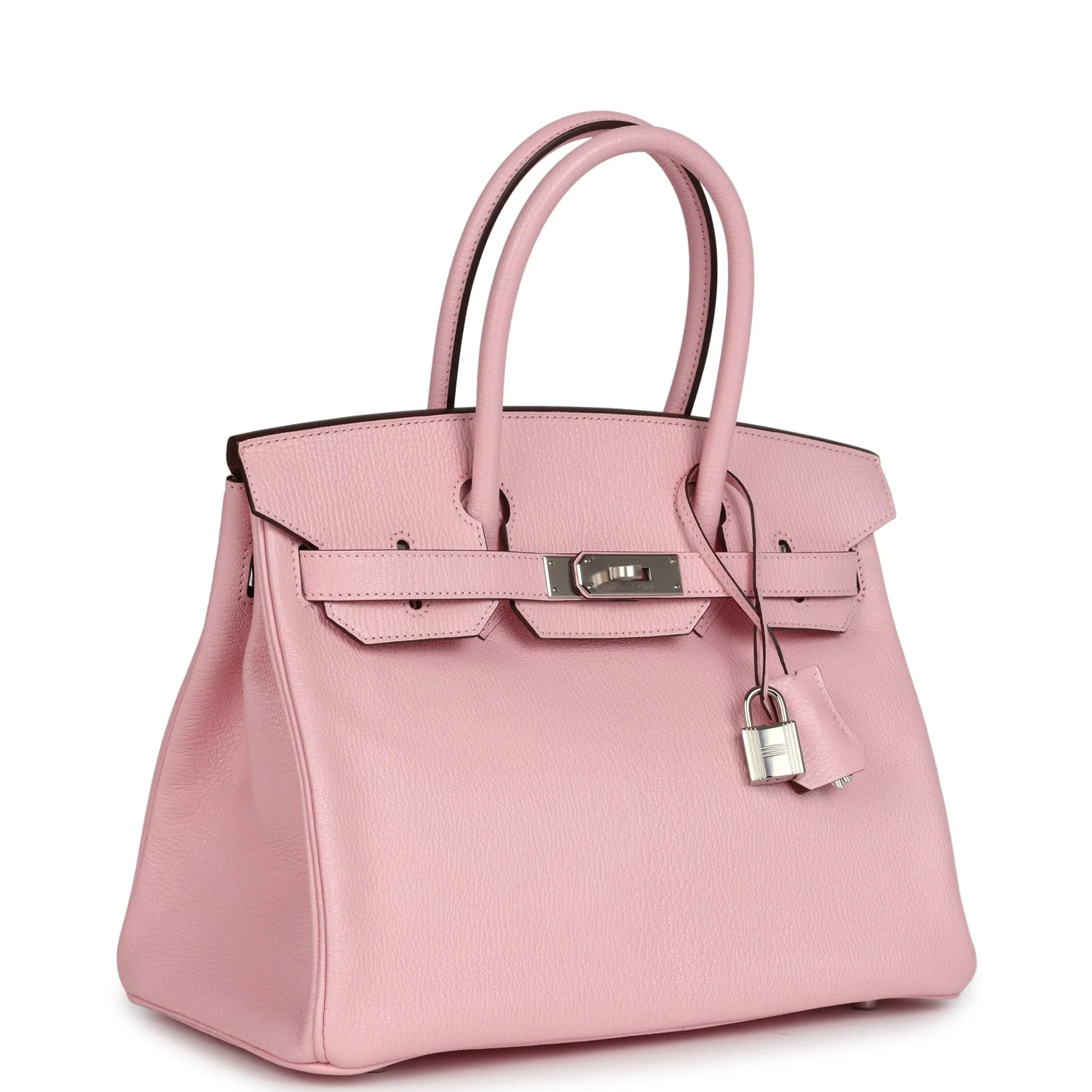 Replicate Hermes Special Order (HSS) Birkin 30 Rose Sakura Verso Chèvre Palladium Hardware(1:1 replica)