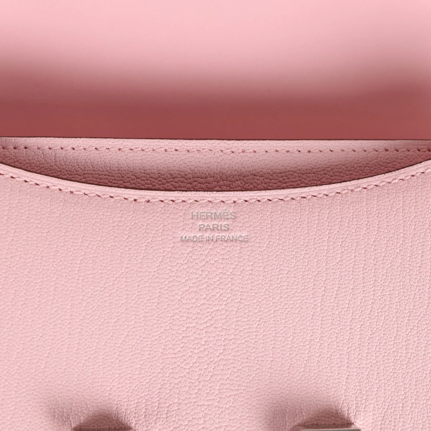 Replicate Hermes Constance 18 Rose Sakura Chevre Palladium Hardware(1:1 replica)