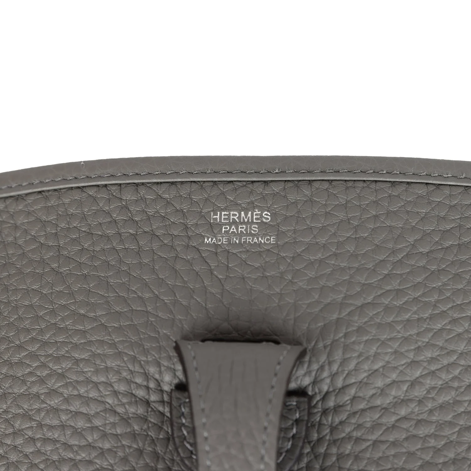 Replicate Hermes Evelyne III PM Gris Meyer Clemence Palladium Hardware(1:1 replica)