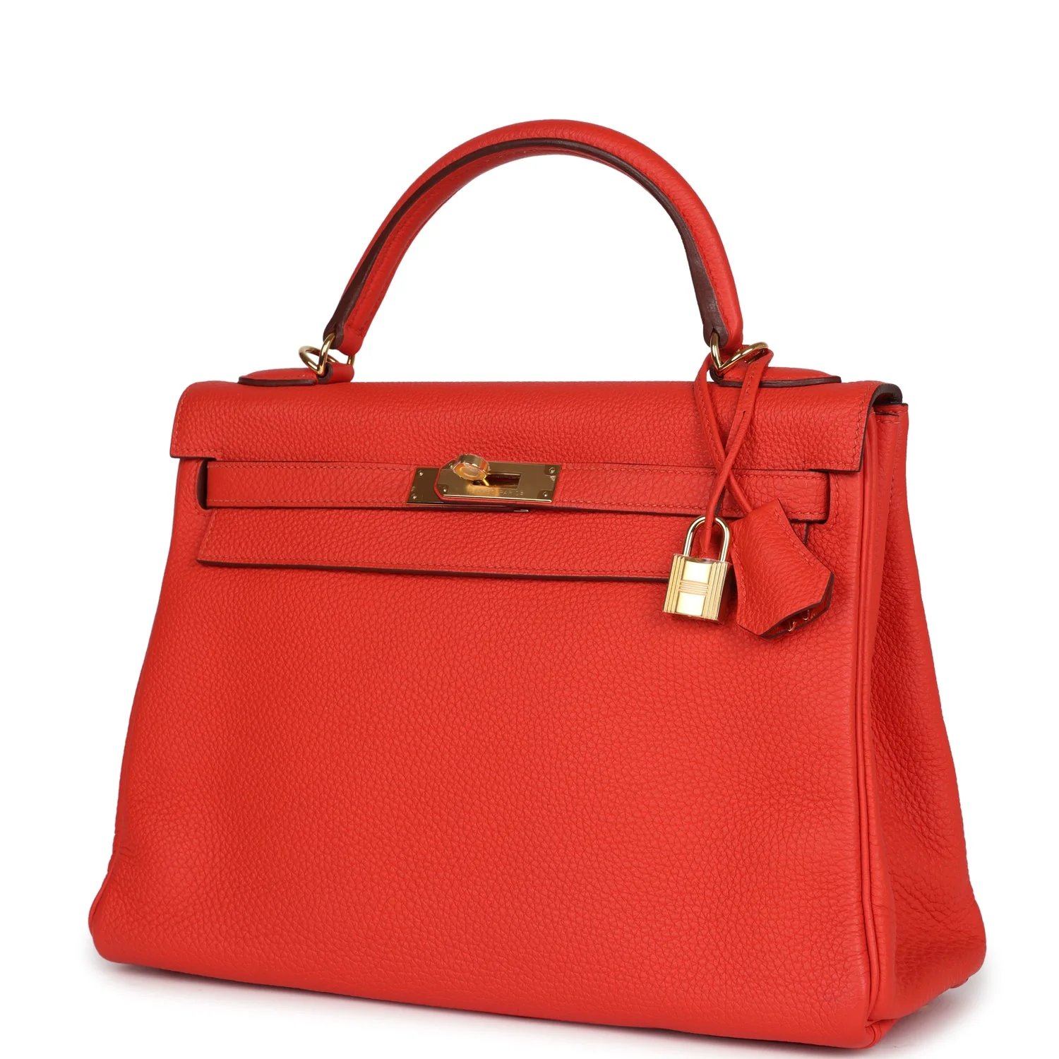 Replicate Hermes Kelly Retourne 32 Capucine Togo Gold Hardware(1:1 replica)