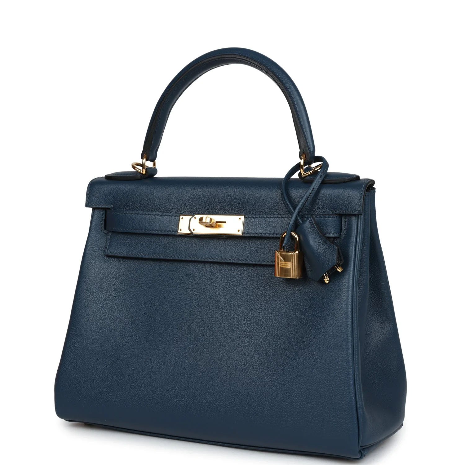 Replicate Hermes Kelly Retourne 28 Deep Bleu Evercolor Gold Hardware(1:1 replica)