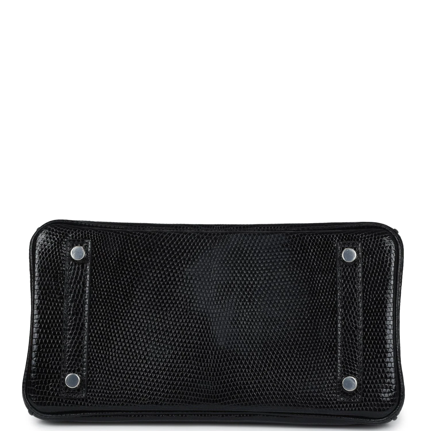 Replicate Hermes Birkin 25 Black Shiny Varanus Niloticus Lizard Palladium Hardware(1:1 replica)