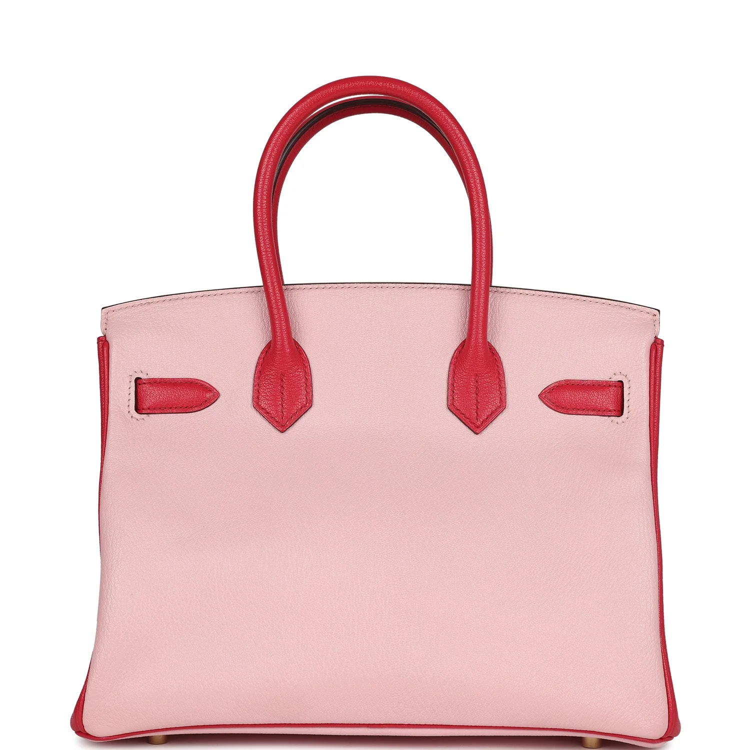 Replicate Hermes Special Order (HSS) Birkin 30 Rose Sakura and Rose Extreme Chevre Gold Hardware(1:1 replica)