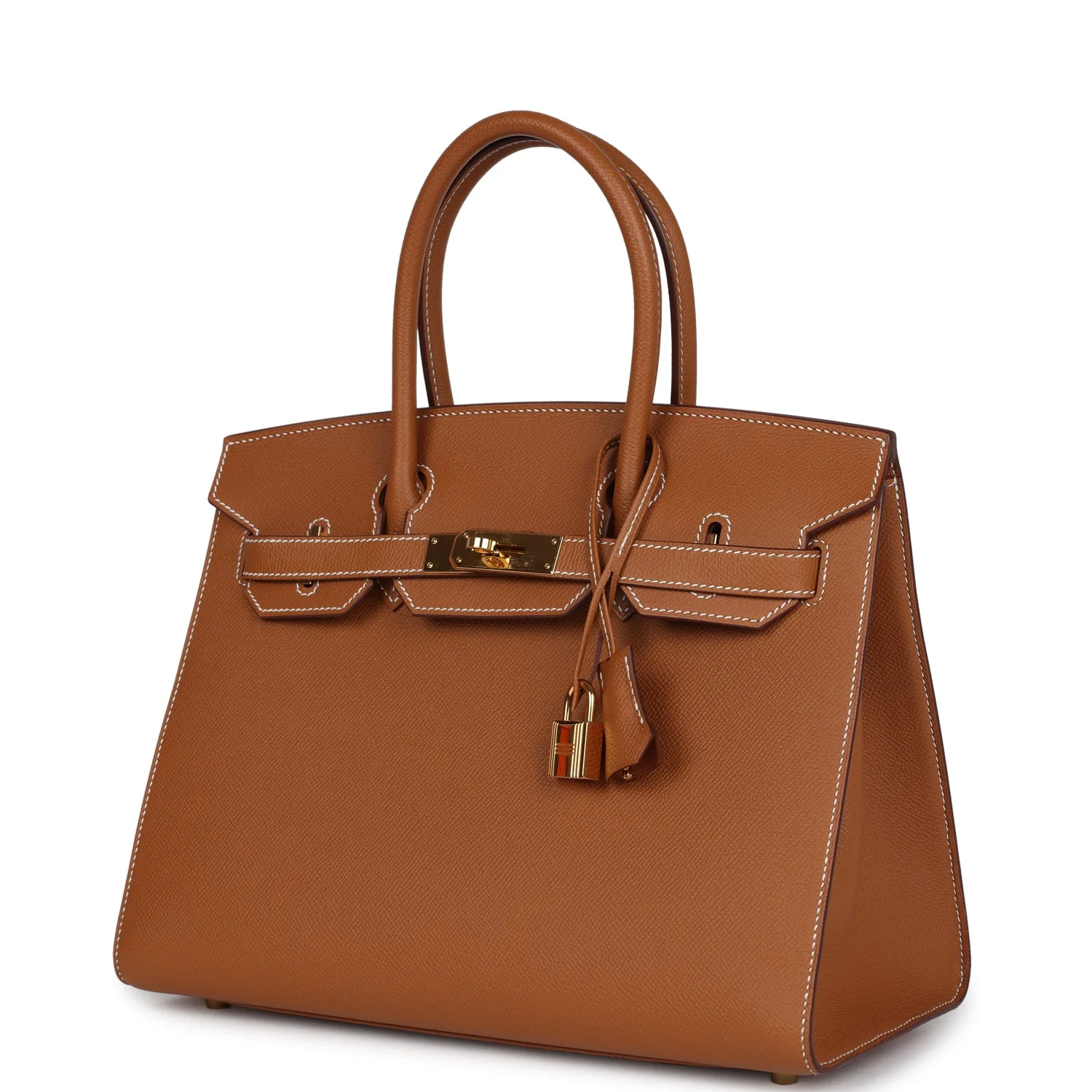 Replicate Hermes Birkin Sellier 30 Gold Epsom Gold Hardware(1:1 replica)