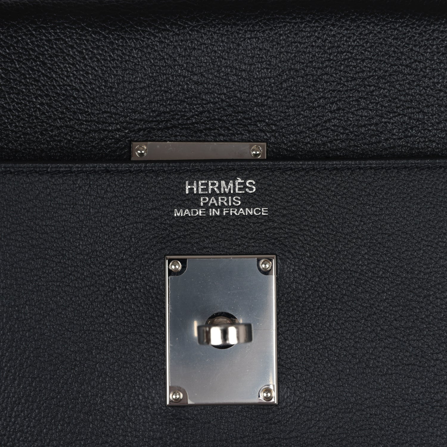 Replicate Hermes Kelly Voyage 50 Black Evercolor Palladium Hardware(1:1 replica)