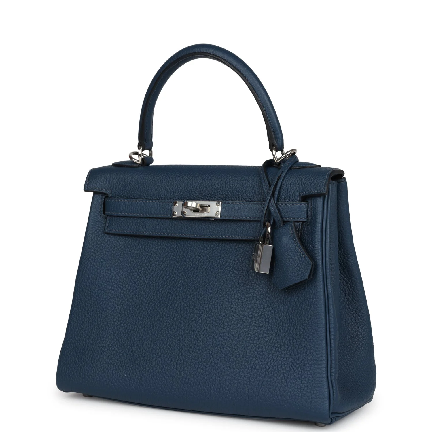 Replicate Hermes Kelly Retourne 25 Bleu De Prusse Togo Palladium Hardware(1:1 replica)