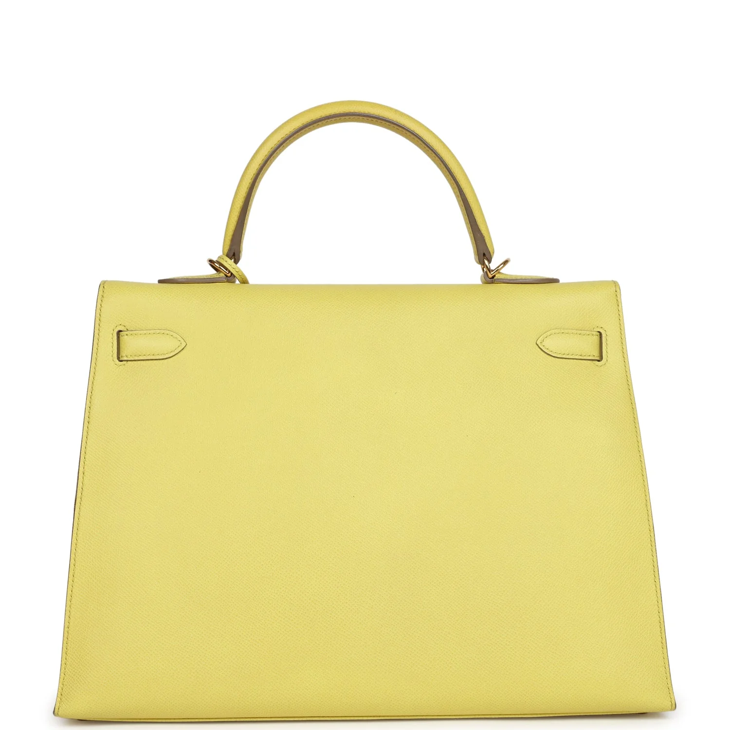 Replicate Hermes Kelly Sellier 35 Soufre Epsom Gold Hardware(1:1 replica)