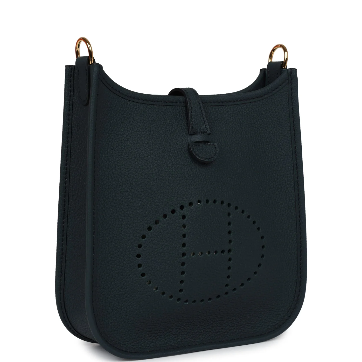 Replicate Hermes Evelyne TPM Vert Cypress Clemence Gold Hardware(1:1 replica)