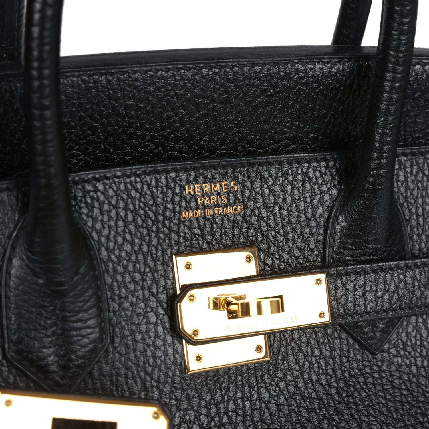Replicate Vintage Hermes HAC Birkin 32 Black Ardennes Gold Hardware(1:1 replica)