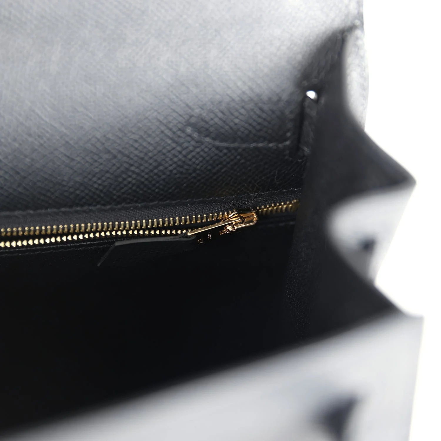 Replicate Hermes Kelly Sellier 28 Black Epsom Permabrass Hardware(1:1 replica)