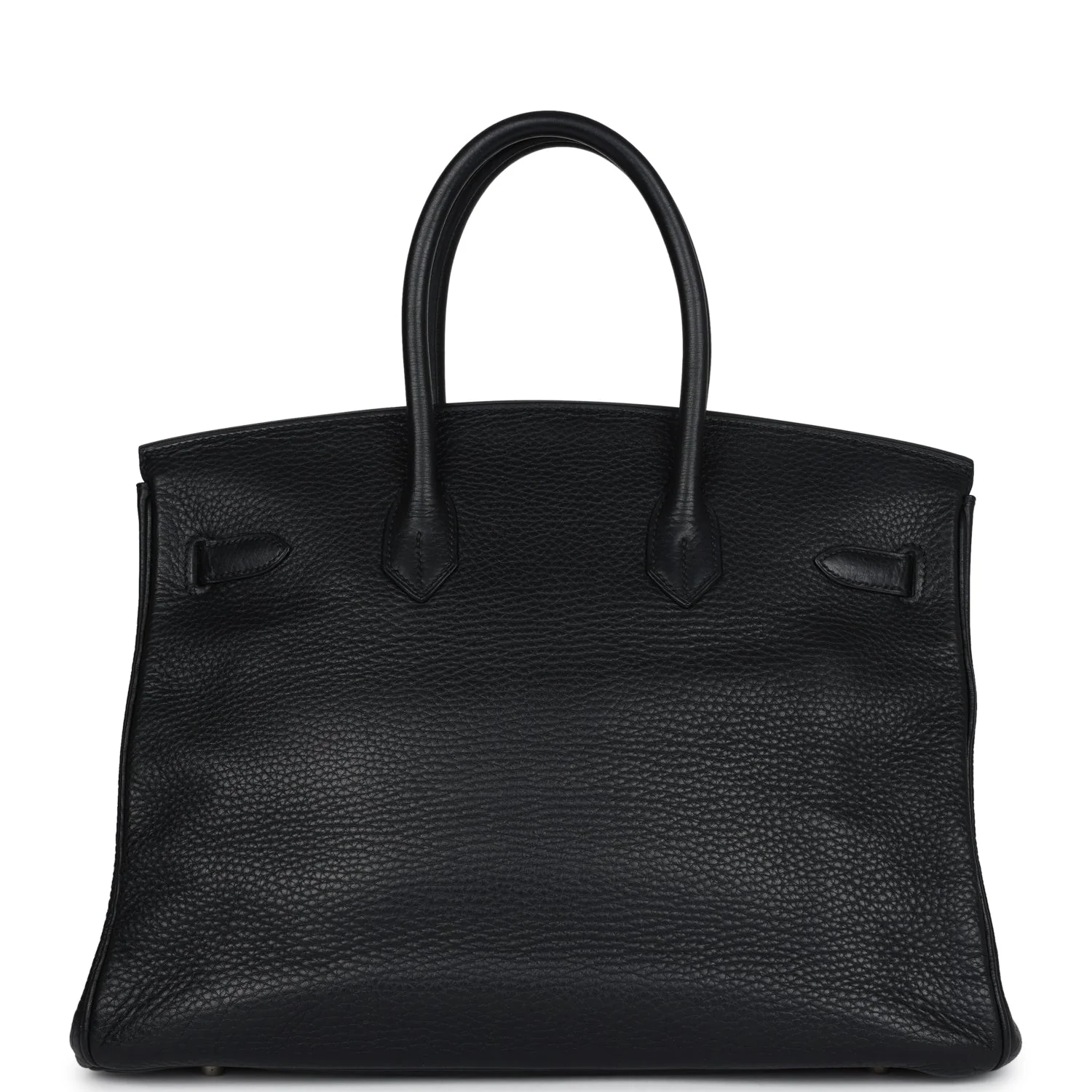 Replicate Vintage Hermes Birkin 35 Black Clemence Palladium Hardware(1:1 replica)