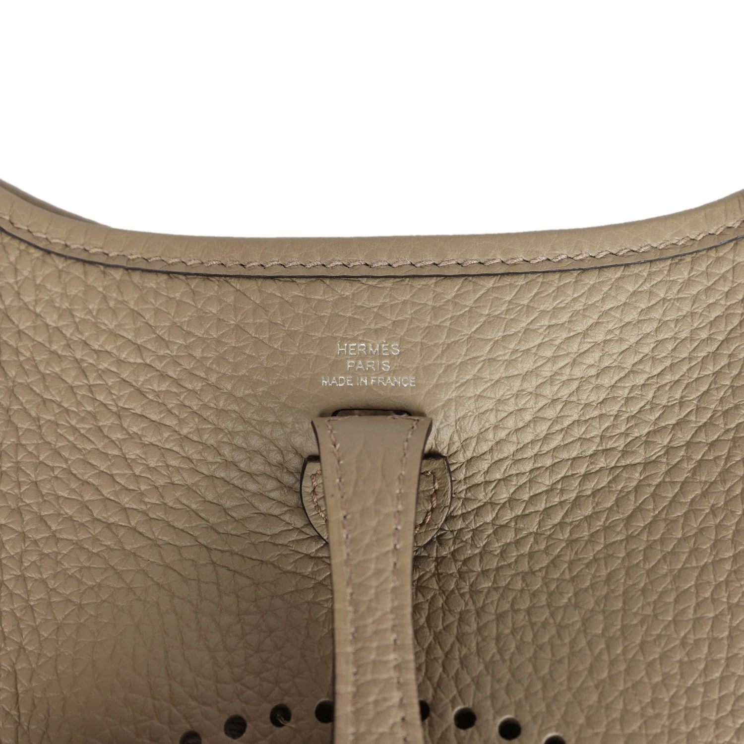 Replicate Hermes Evelyne TPM Beige Marfa Clemence Palladium Hardware(1:1 replica)