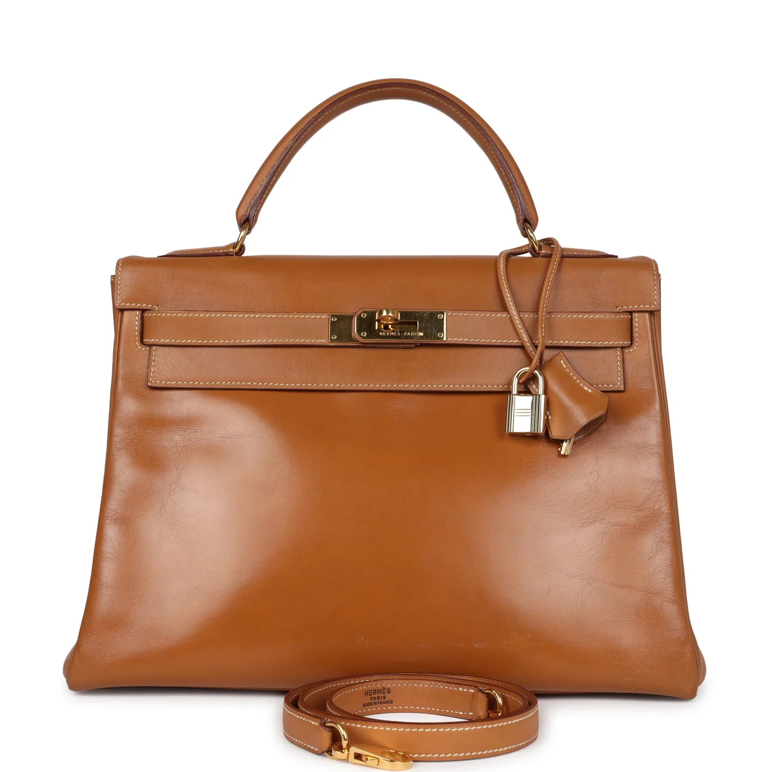 Replicate Vintage Hermes Kelly Retourne 32 Naturel Sable Chamonix Gold Hardware(1:1 replica)