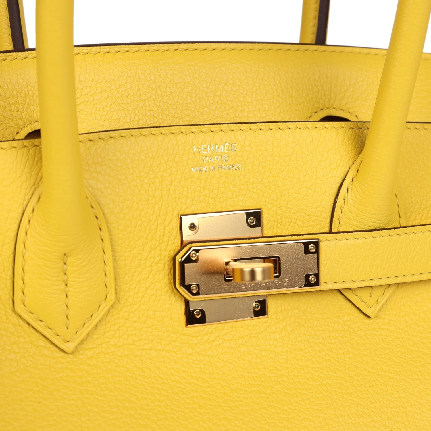 Replicate Hermes Birkin 30 Jaune de Naples Taurillon Novillo Rose Gold Hardware(1:1 replica)