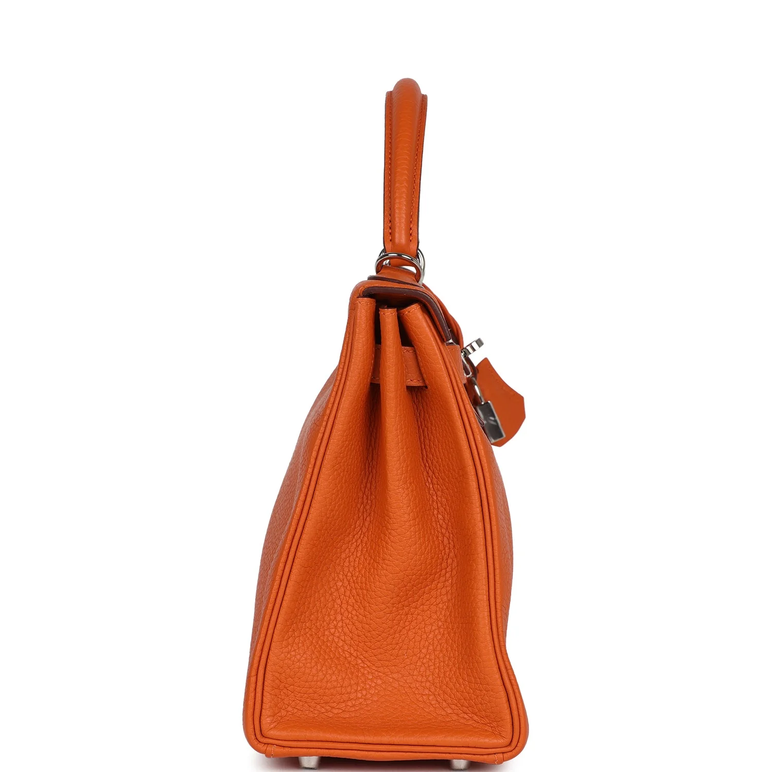 Replicate Hermes Special Order (HSS) Kelly Retourne 28 Orange Togo Palladium Hardware(1:1 replica)