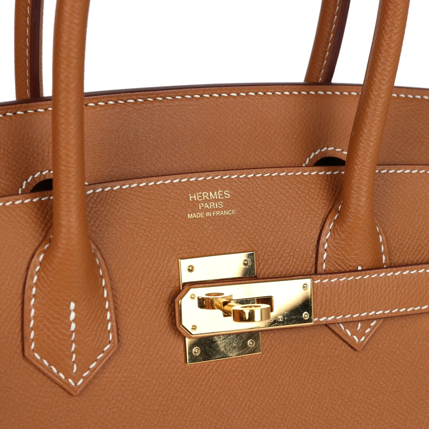 Replicate Hermes Birkin Sellier 30 Gold Epsom Gold Hardware(1:1 replica)