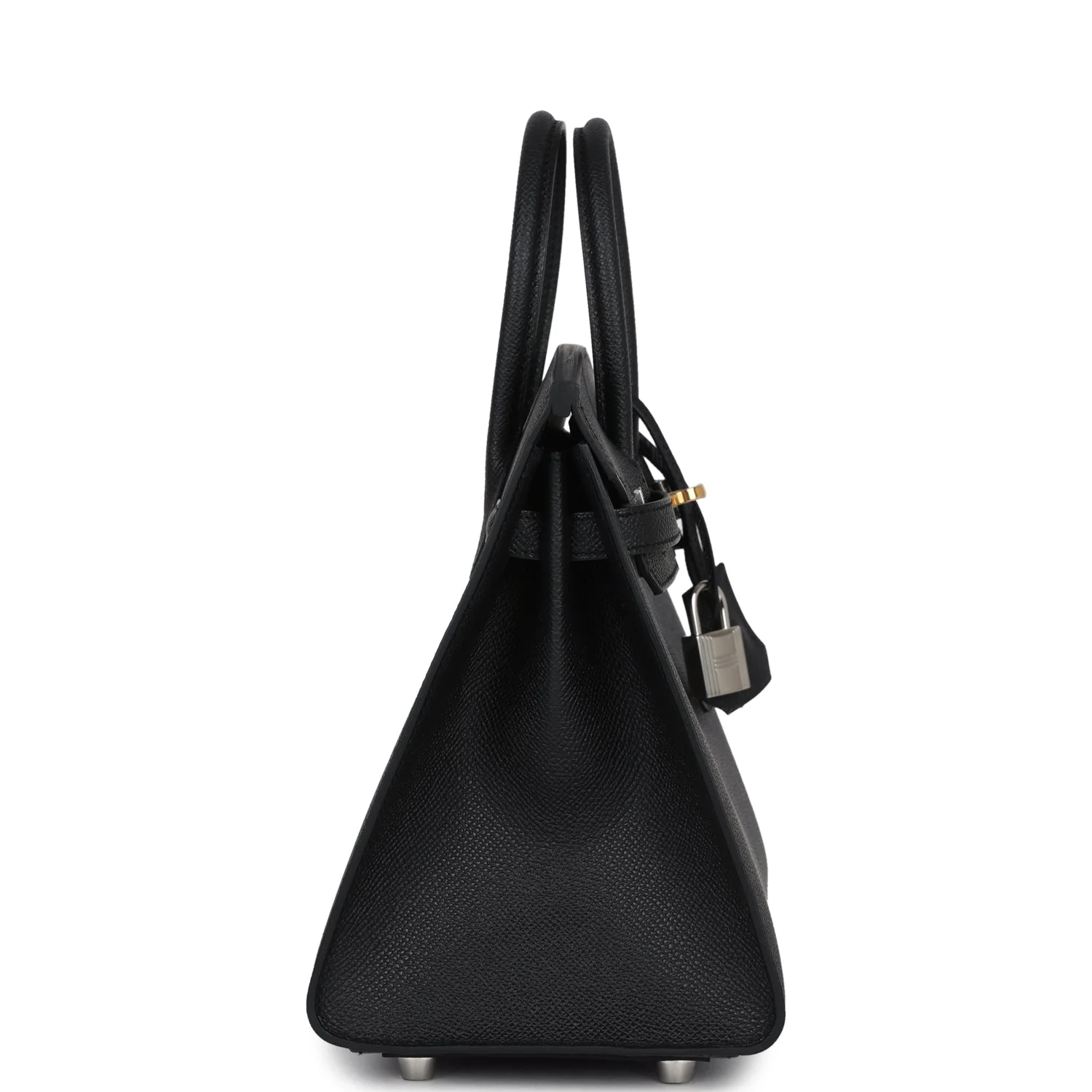 Replicate Hermes Birkin Sellier 25 Black Epsom Electrum Hardware(1:1 replica)