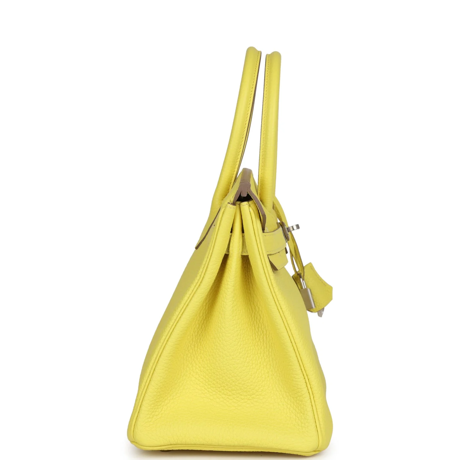 Replicate Hermes Birkin 30 Lime Clemence Palladium Hardware(1:1 replica)