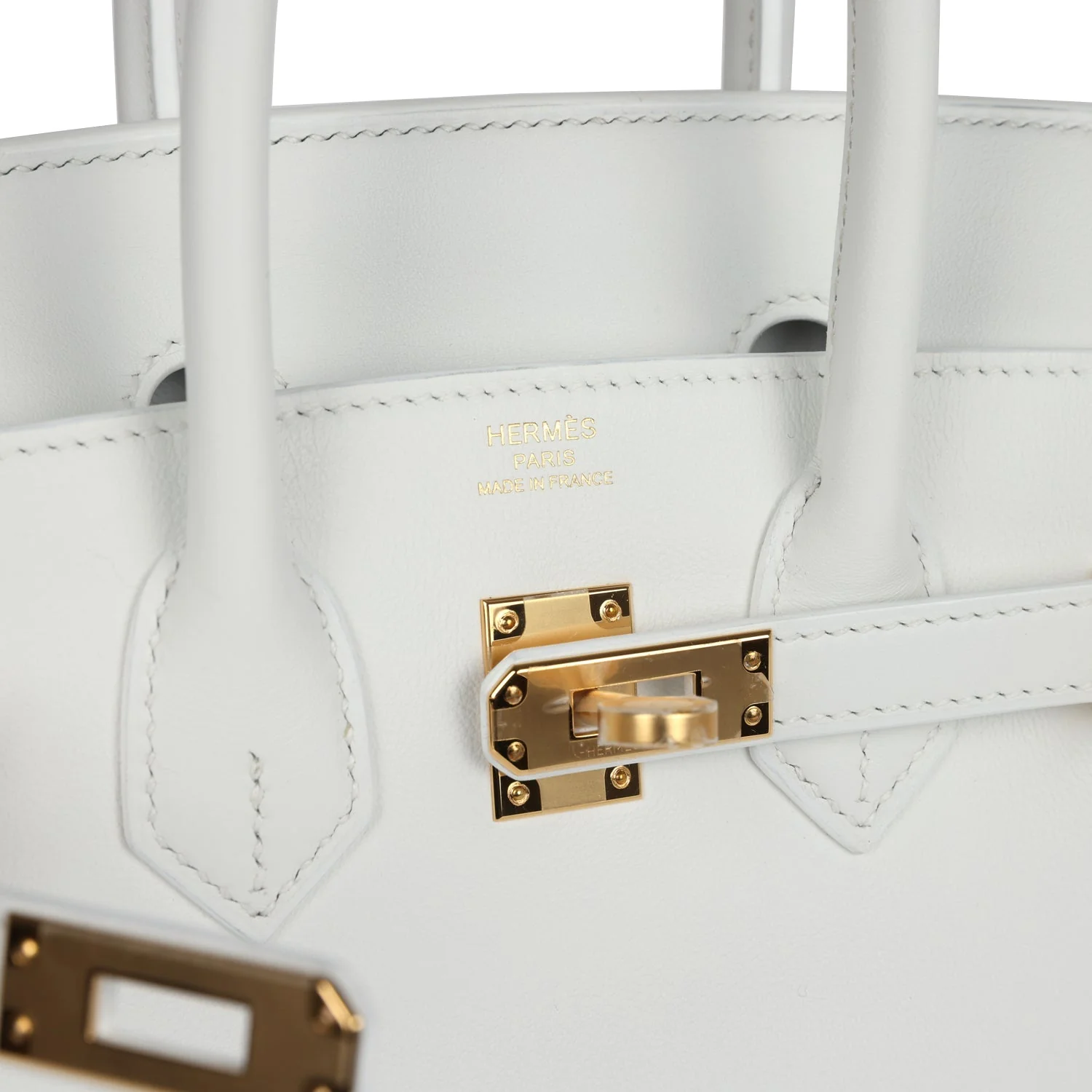 Replicate Hermes Birkin 25 New White Swift Gold Hardware(1:1 replica)