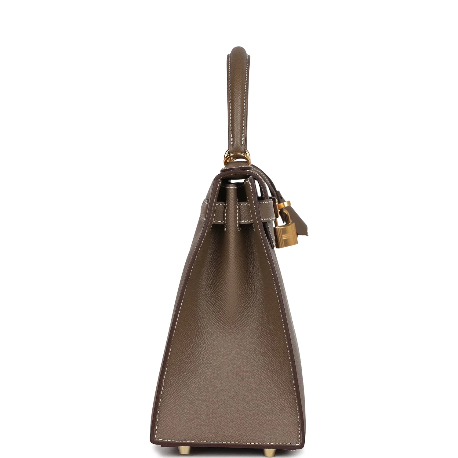 Replicate Hermes Kelly Sellier 28 Etoupe Epsom Gold Hardware(1:1 replica)