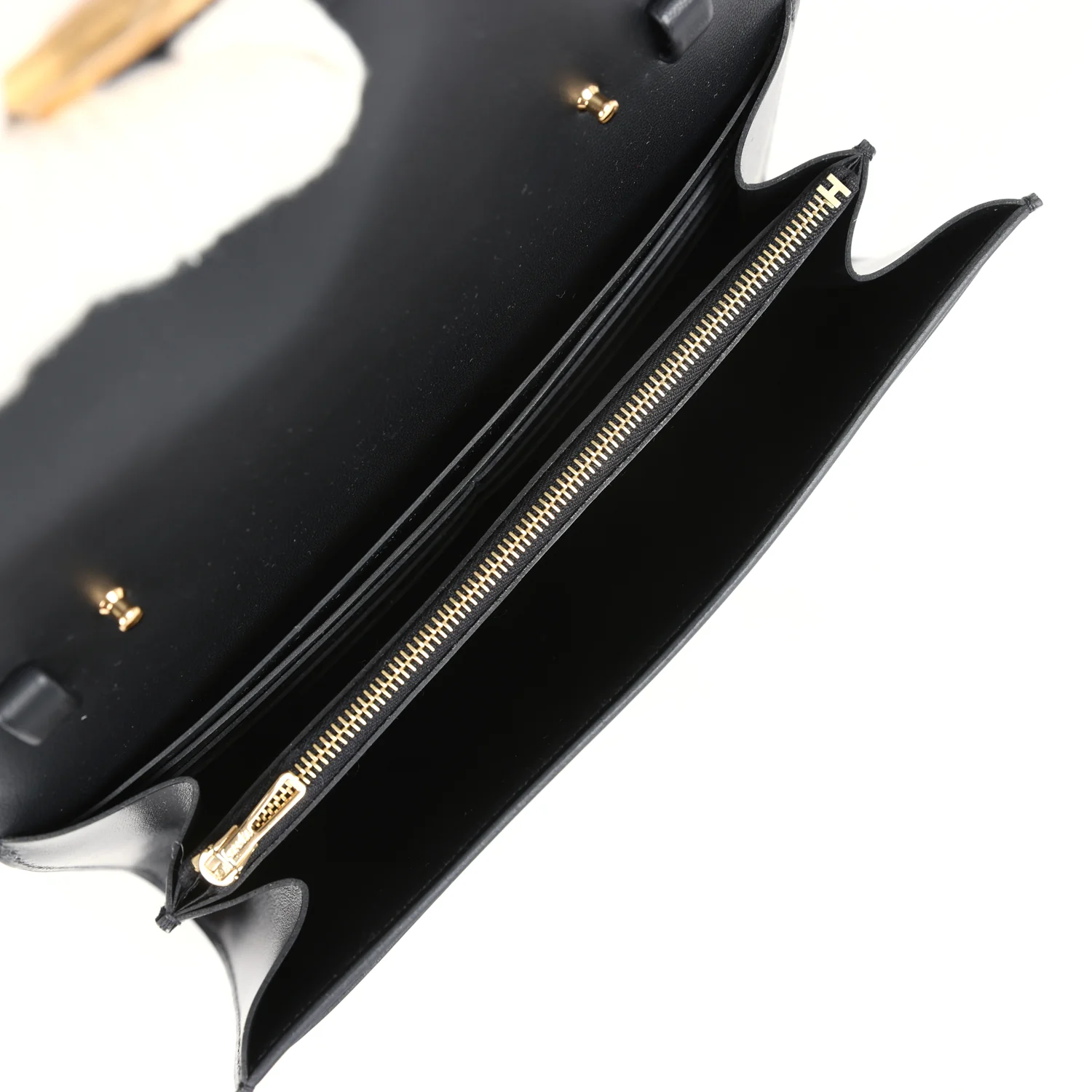 Replicate Hermes Constance Wallet To Go Black Box Gold Hardware(1:1 replica)