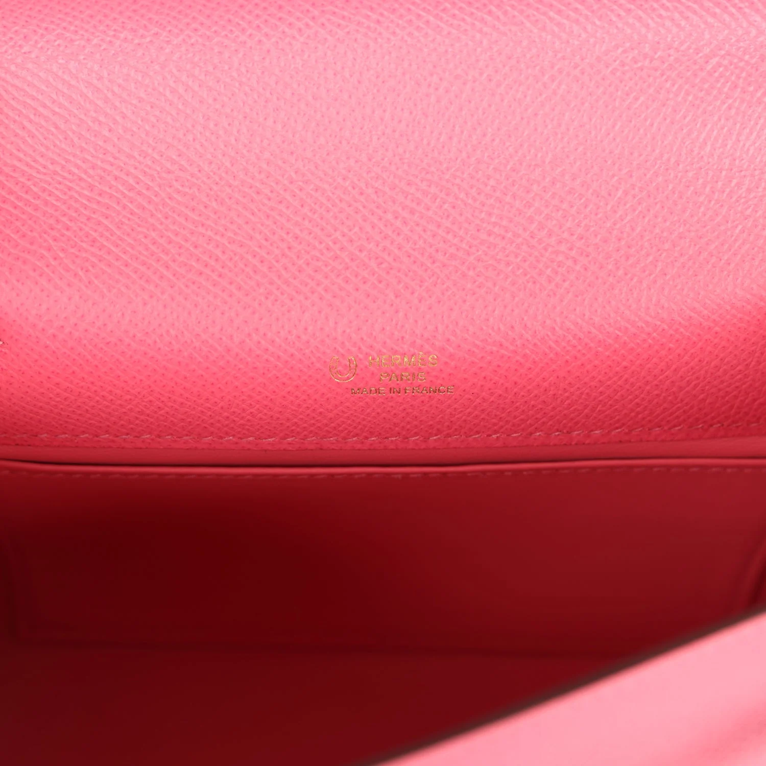 Replicate Hermes Special Order (HSS) Kelly Pochette Rose Azalee Epsom Gold Hardware(1:1 replica)