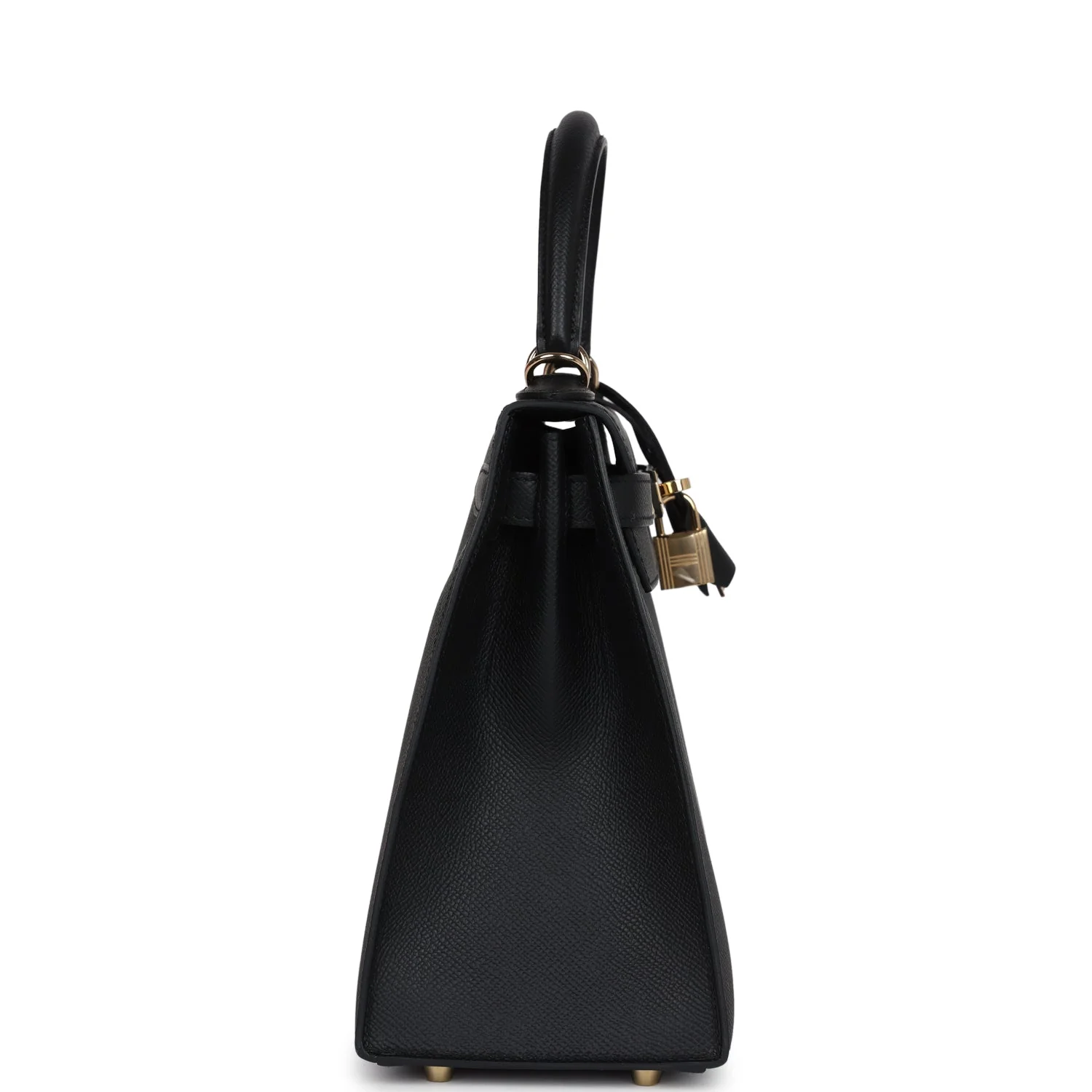 Replicate Hermes Kelly Sellier 28 Black Epsom Permabrass Hardware(1:1 replica)