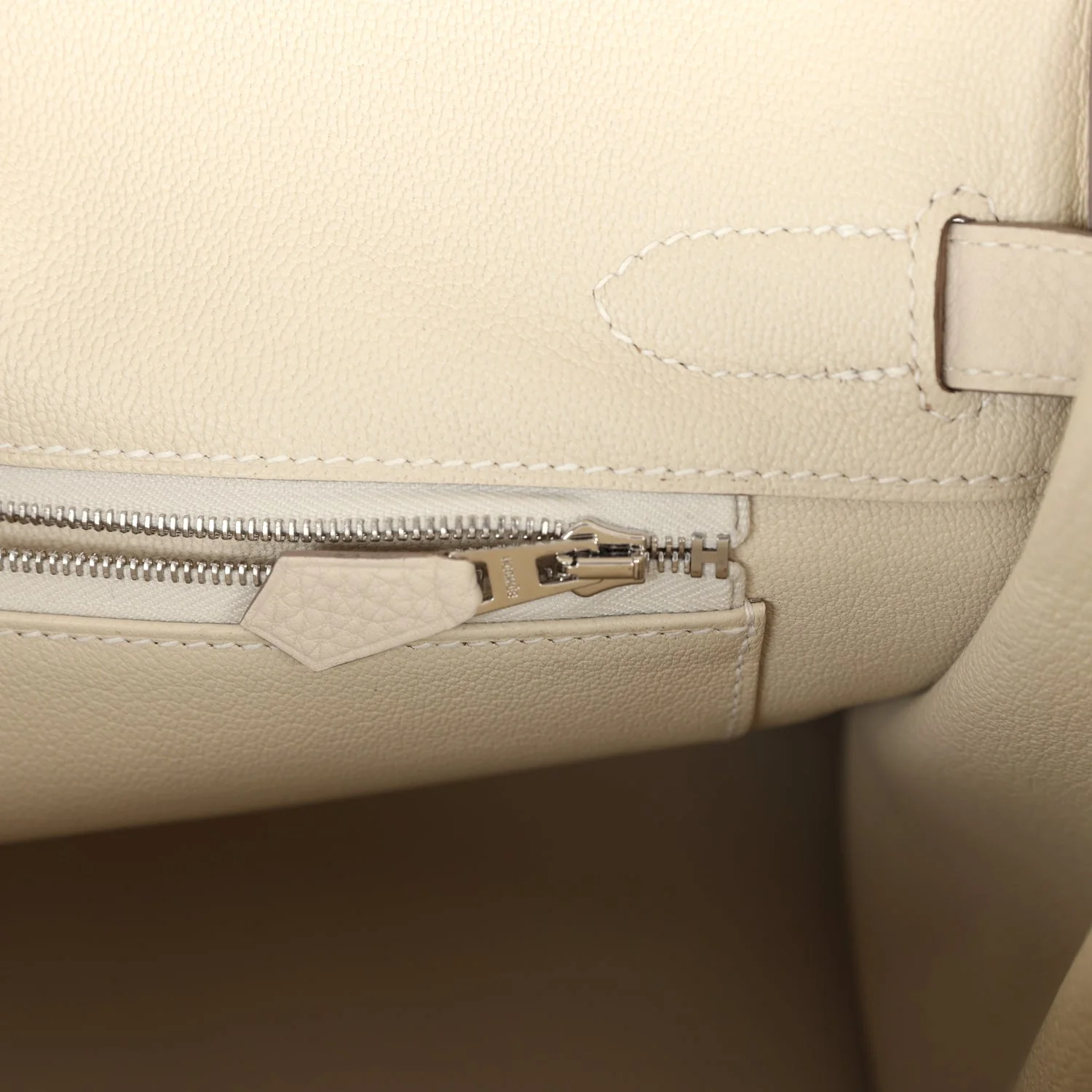 Replicate Hermes Birkin 30 Craie Togo Palladium Hardware(1:1 replica)