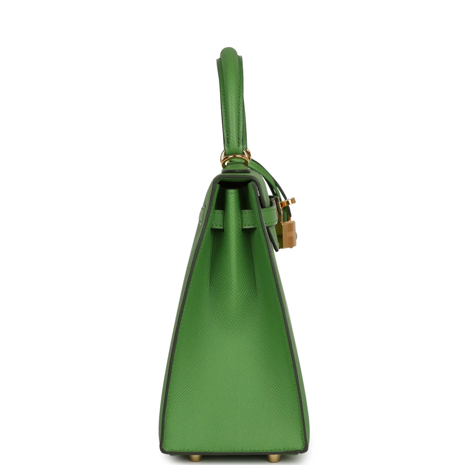 Replicate Hermes Kelly Sellier 25 Vert Yucca Epsom Gold Hardware(1:1 replica)