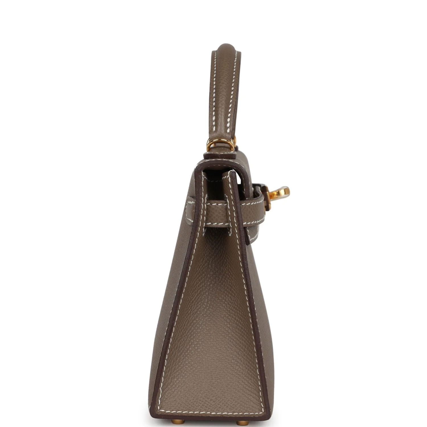 Replicate Hermes Kelly Sellier 20 Etoupe Epsom Gold Hardware(1:1 replica)