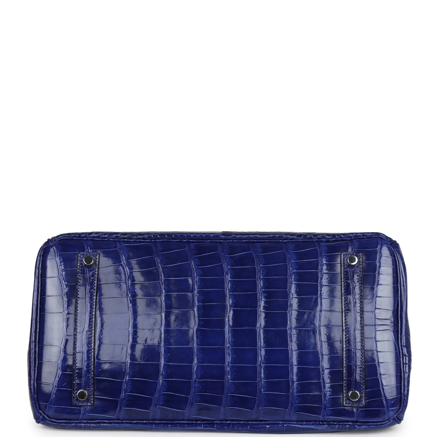 Replicate Hermes Birkin 35 Bleu Electric Shiny Porosus Crocodile Palladium Hardware(1:1 replica)