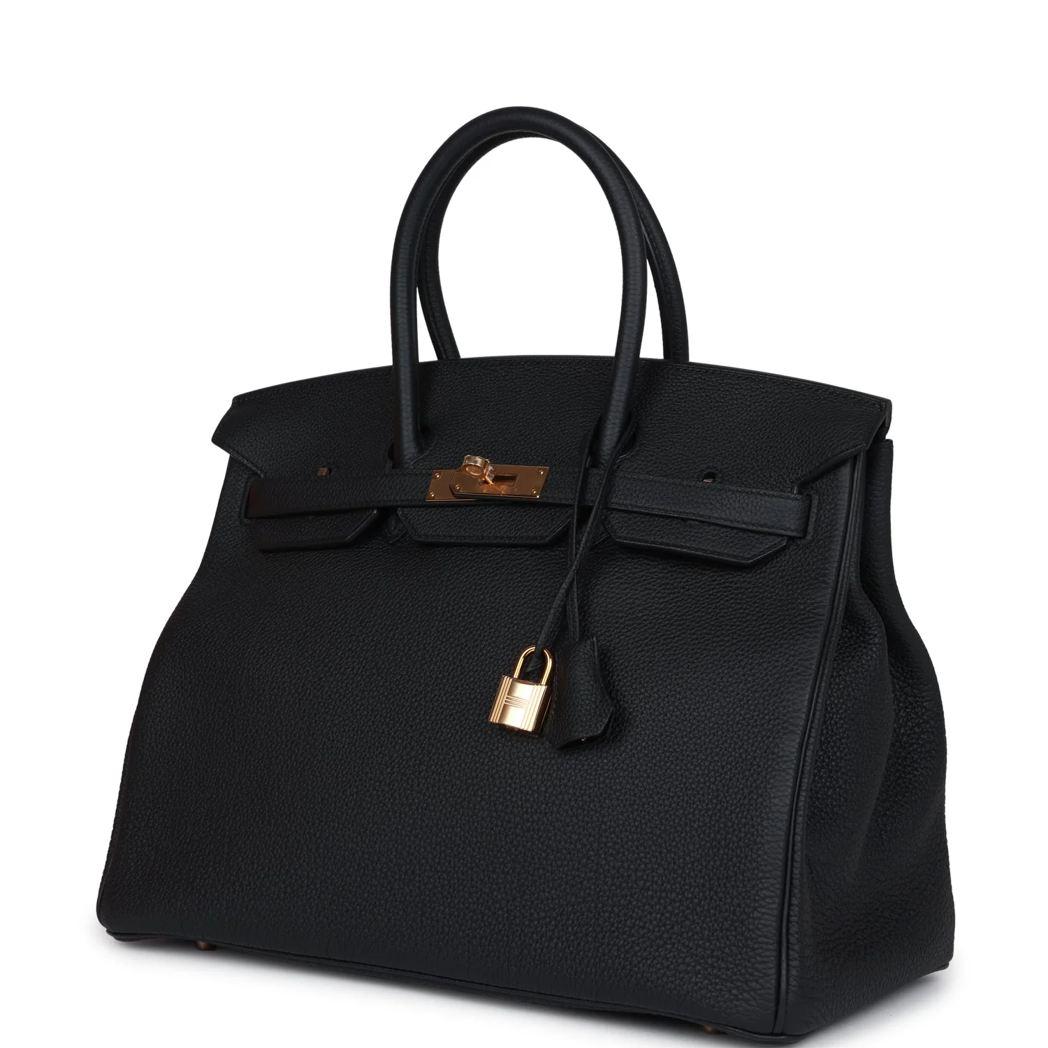 Replicate Hermes Birkin 35 Black Togo Rose Gold Hardware(1:1 replica)